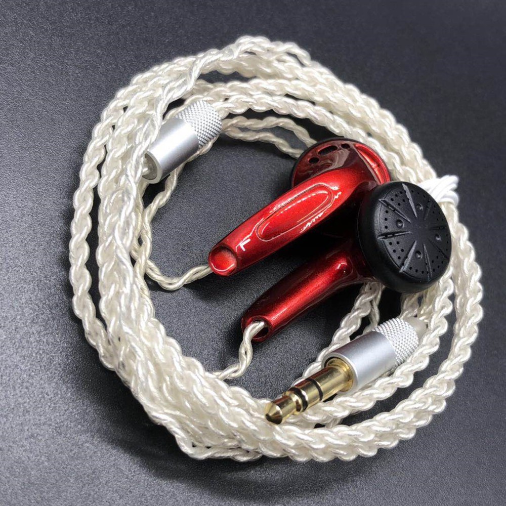 FENGRU DIY MX500 In-ear Earphones Flat Head Plug DIY Earphone HiFi Bass Earbuds DJ Earbuds Heavy Bass Sound Quality