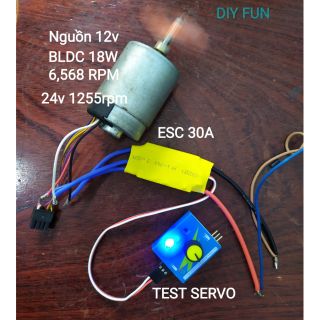ESC - TEST SERVO - BLDC combo hoàn hảo DIY