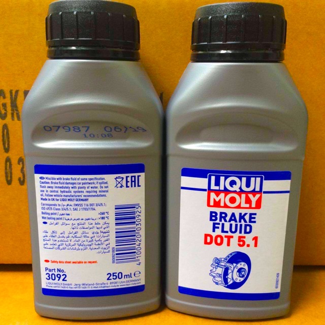 Dầu Thắng Cao Cấp Cho Hệ Thống ABS Liqui Moly Brake Fluid DOT 5.1 Made in UK