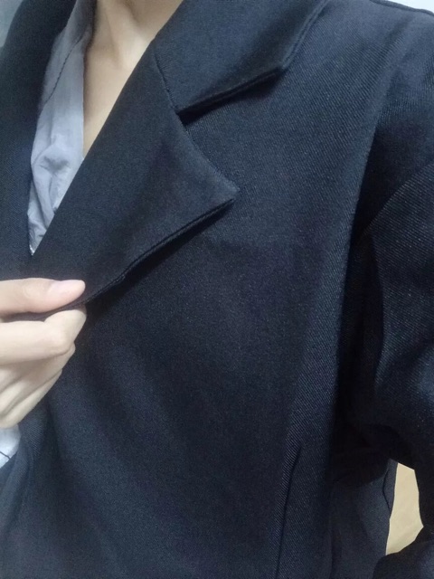 Áo blazer trơn tay kẻ | BigBuy360 - bigbuy360.vn