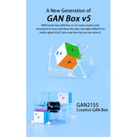 Rubik 2x2 Gan251M / Gan251 M 2x2x2 Có Nam Châm