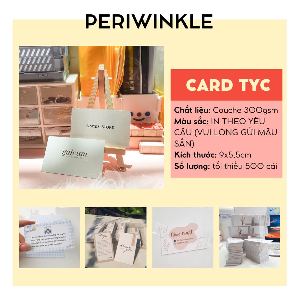 CARD CẢM ƠN, NAME CARD THIẾT KẾ THEO YÊU CẦU, PHIẾU TÍCH ĐIỂM, PHIẾU GIẢM GIÁ, TAG NAILBOX