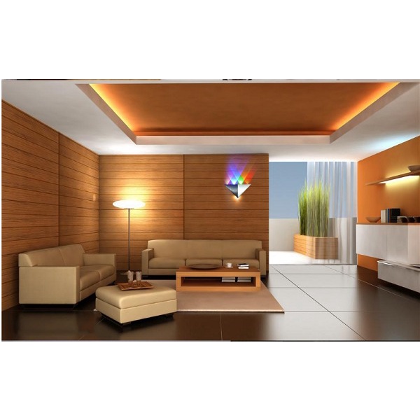 Đèn Led Trang Trí Gắn Tường Tam Giác 6 Mắt Led, Mẫu Đèn Ngủ Gắn Tường, Đèn Ban Công HL Lighting