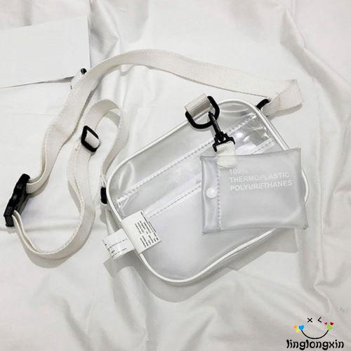 Túi đeo vai PVC trong suốt thời trang cho nữ