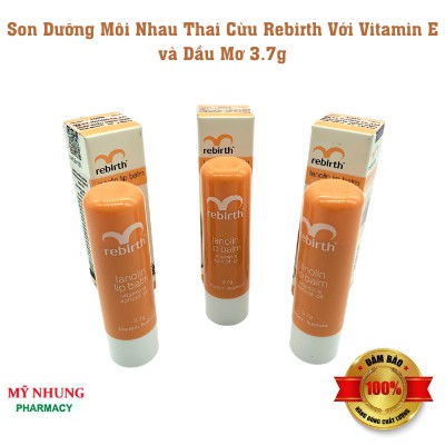 Son Dưỡng Môi Nhau Thai Cừu Rebirth Với Vitamin E và Dầu Mơ 3.7g