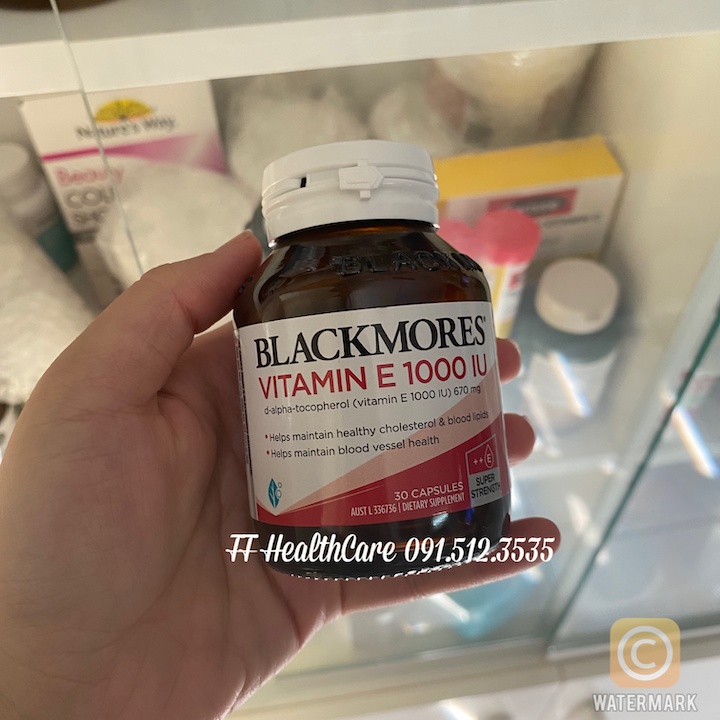 Viên Uống Vitamin E Blackmores 1000IU Chính Hãng Úc 30 Viên