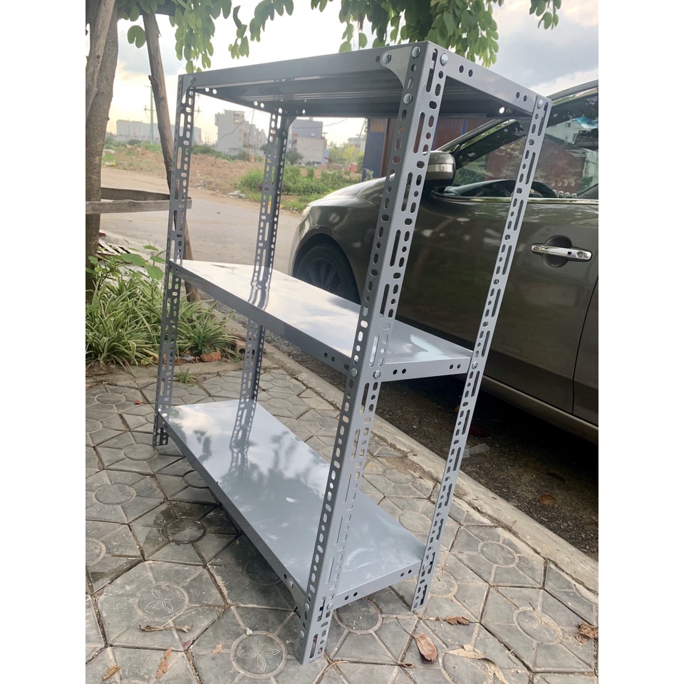 Kệ Sắt V Lỗ Đa Năng 3 Tầng Dài 0,6m x Rộng x0,3m x Cao 1,2m