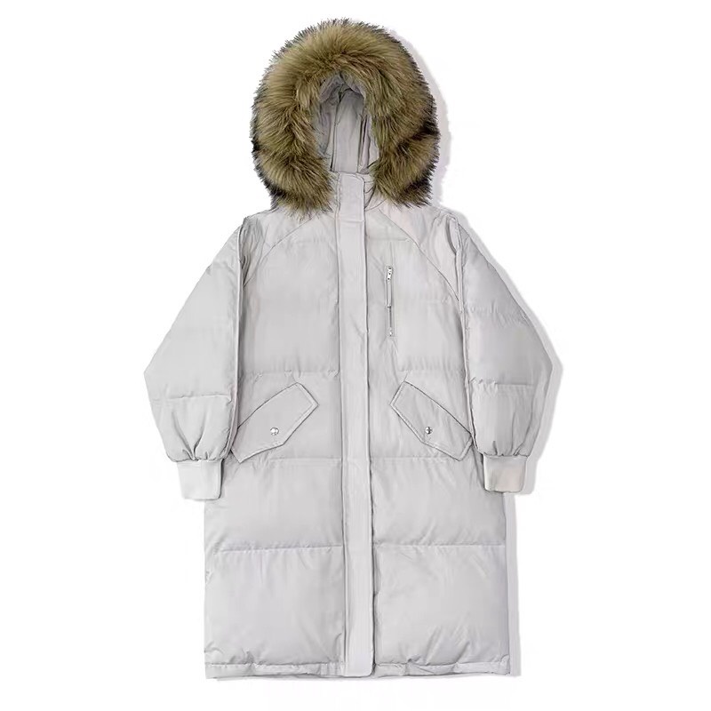 Áo phao nữ Hàn Quốc dáng dài mặc mùa đông, đại hàn siêu ấm áp