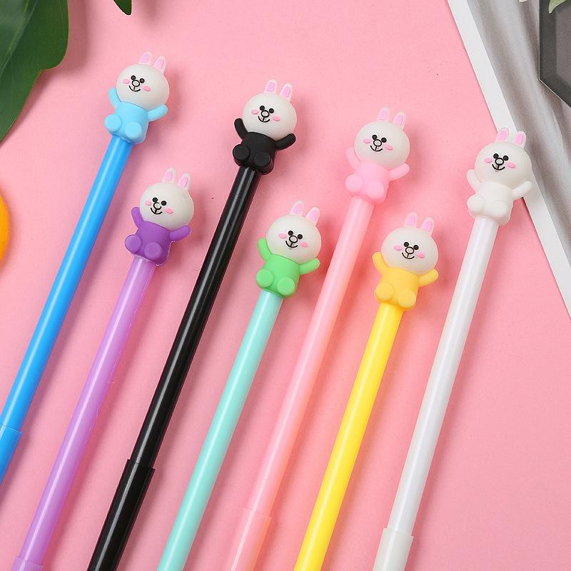 bút gấu  thỏ chó sanrio giơ tay D107 hoạt hình dễ thương kute viết gel