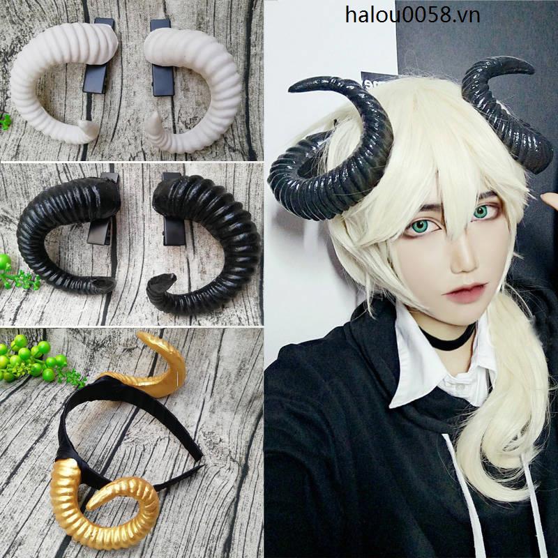 Băng Đô Cài Tóc Hình Sừng Cừu Hóa Trang Lolita