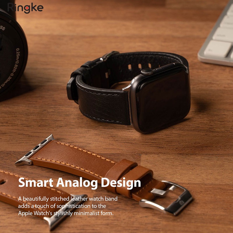 Dây Đeo Apple Watch 45mm / 44mm / 42mm RINGKE Leather One Classic