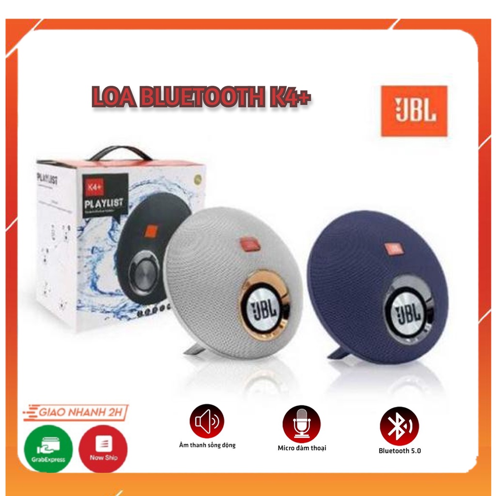 Loa Bluetooth K4 + Plus Loa Nghe Nhạc Xách Tay, Kiểu Dáng Trẻ Trung, Âm Thanh Sống Động . Bảo Hành Lên Đến 12 Tháng.
