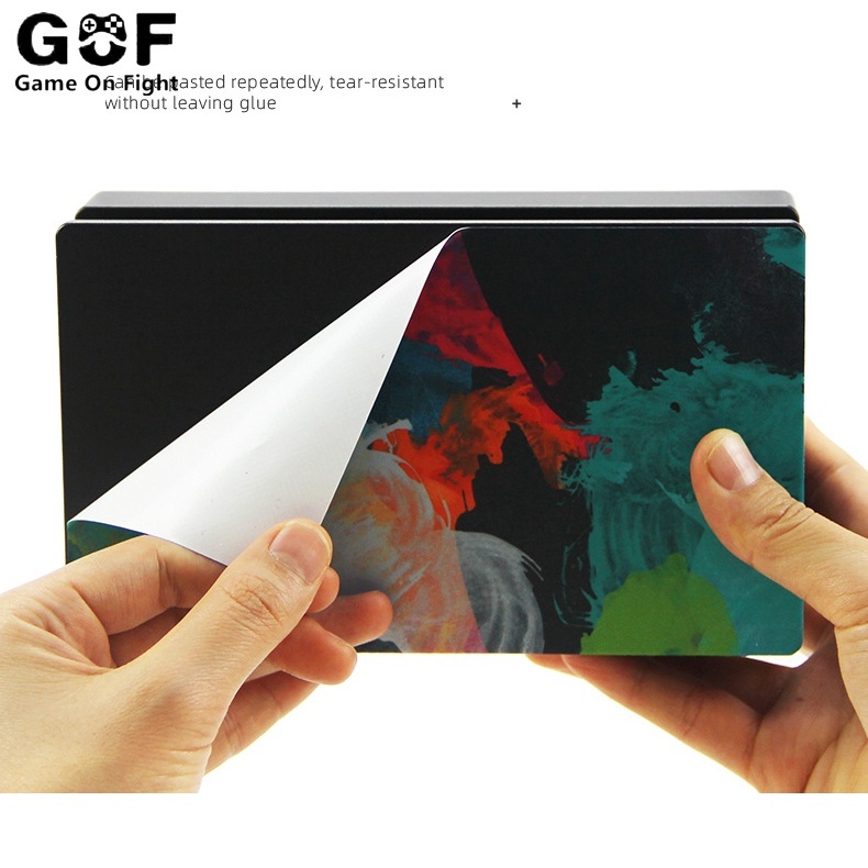 Miếng dán trang trí công tắc máy chơi game Nintendo Switch chống bụi chống trầy xước họa tiết Super Mario dễ thương