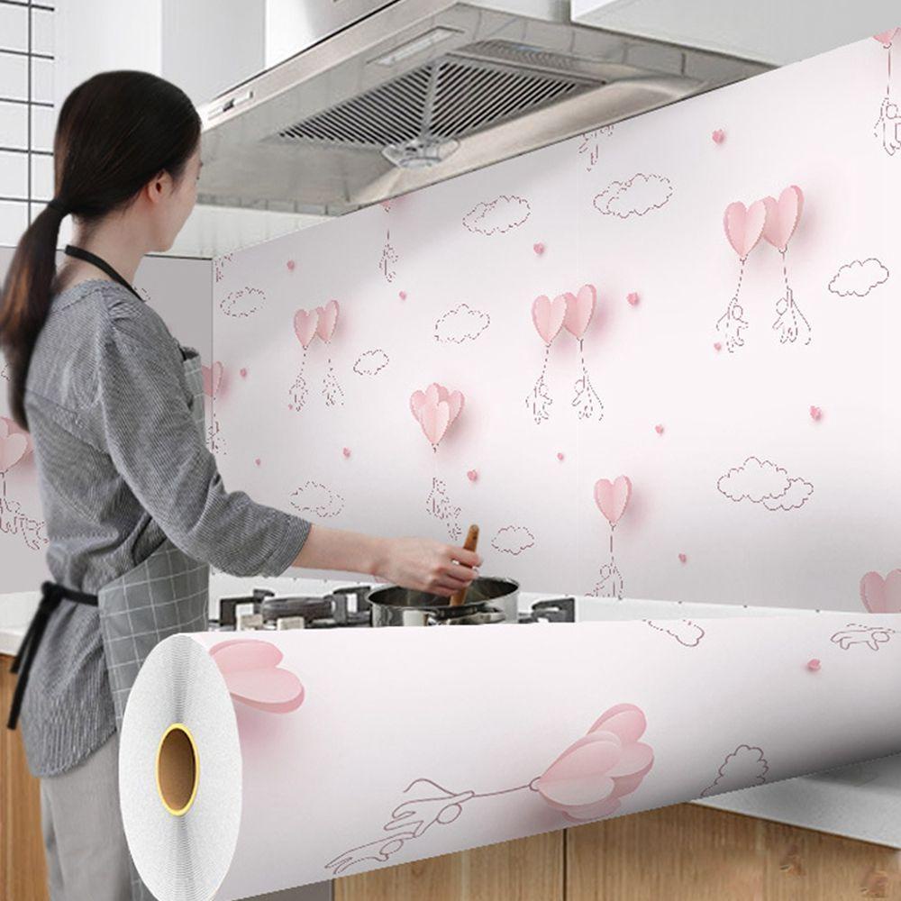 Giấy Dán Tường Phủ Nhôm Tự Dính Chống Thấm Nước Trang Trí Nhà Bếp