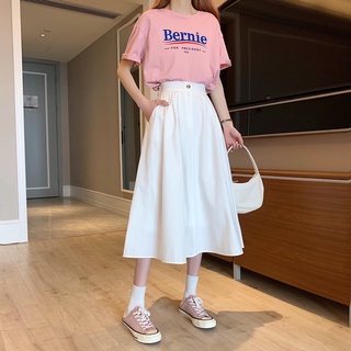 Chân váy nữ midi dáng xòe Uimee closet form chuẩn chất liệu cát hàn dày dặn freesize