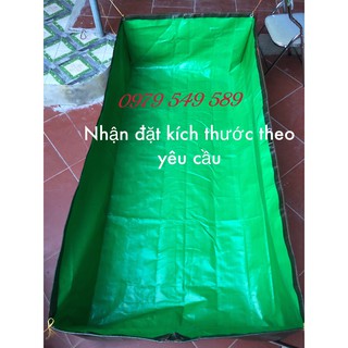 Bể bơi bằng bạt xanh lá hàng dầy ,