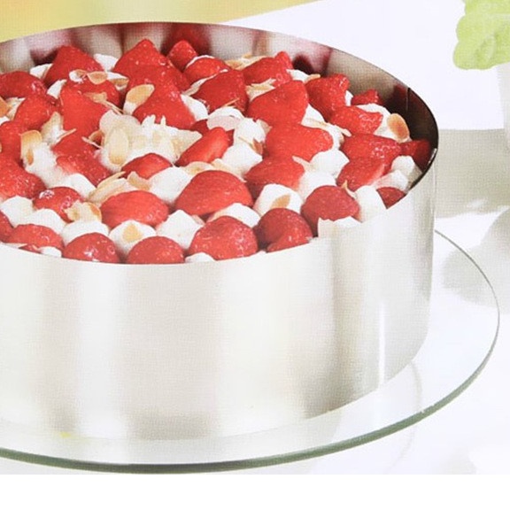 Khuôn ring Dụng Cụ Làm Bánh mousse điều chỉnh được kích thước đường kính từ 16-30 cm RINGMOUTRON