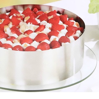 Khuôn ring Dụng Cụ Làm Bánh mousse điều chỉnh được kích thước đường kính từ 16-30 cm RINGMOUTRON