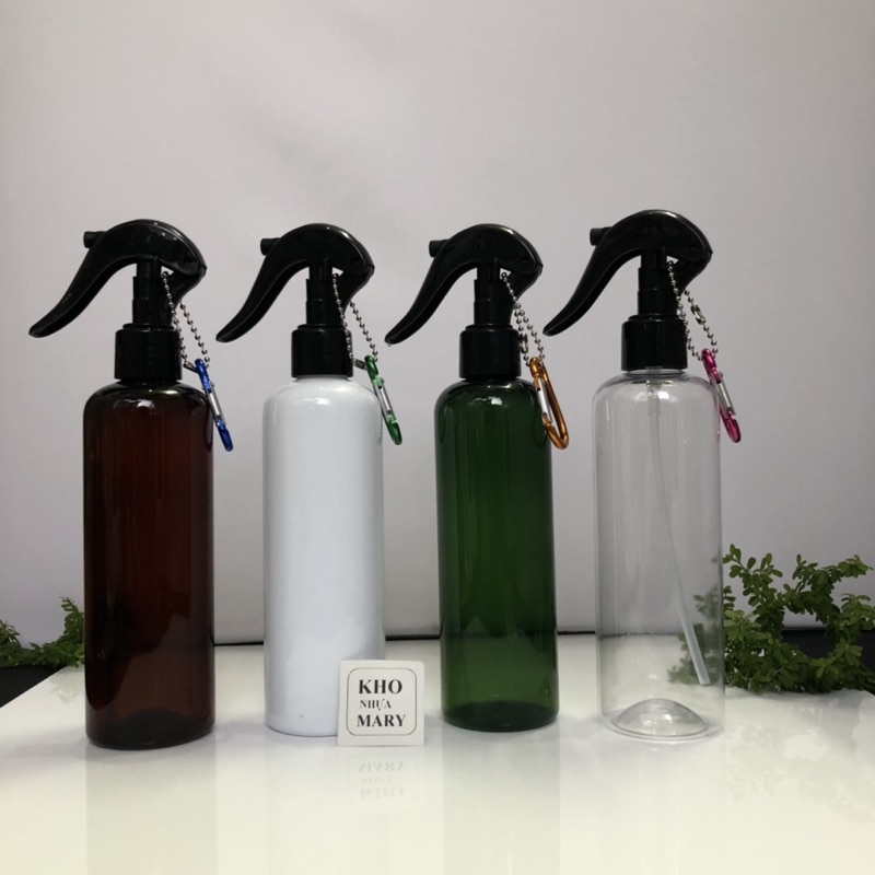 MÓC KHOÁ treo balo Bình xịt khuẩn - Chai nhựa xịt còn/ xịt nước phun sương móc treo khoá nhôm - Chai xịt du lịch