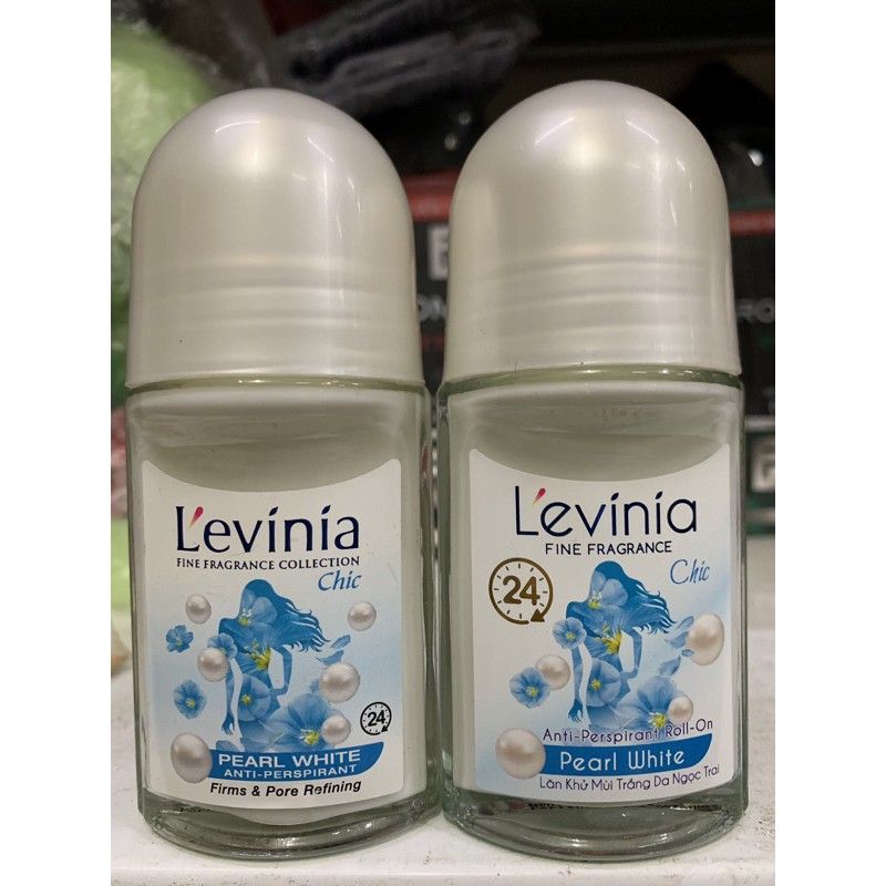 Lăn khử mùi L'evinia Chic trắng da ngọc trai lọ 50g