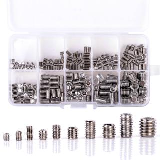 Bộ 200 Ốc Vít Lục Giác Chìm Bằng Thép Không Gỉ Loại M3 / M4 / M5 / M6 / M8 

