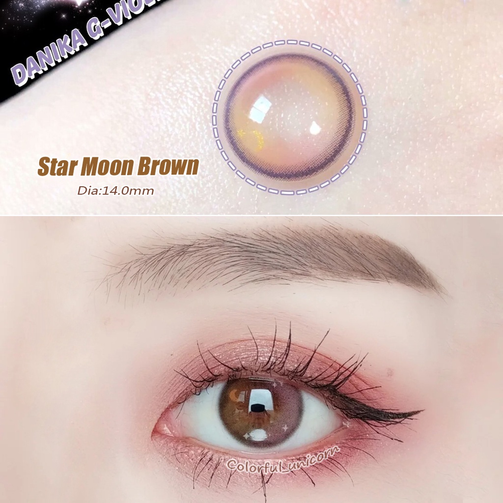 Kính áp tròng Colorhunter Dùng 1 Năm 14.0mm 0 - 8 Độ 1 cặp YXJB