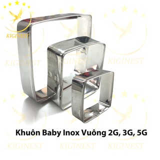 KHUÔN YẾN INOX 304 BABY VUÔNG 2G, 3G, 5G ĐẮP, SẤY VÀ ĐỊNH HÌNH TỔ YẾN- LÀM SET YẾN CHƯNG