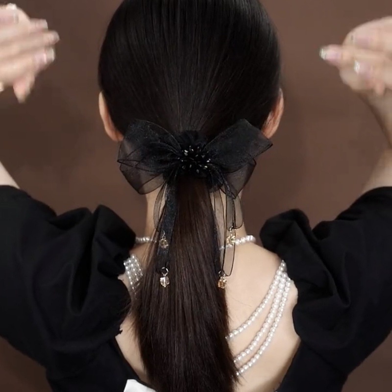 Dây Cột Tóc Thắt Nơ Cỡ Lớn 2022 Kiểu Mới