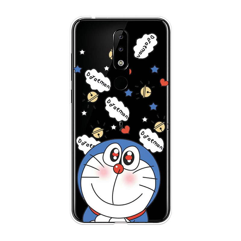 Ốp Lưng Nokia 2.1 3.1 5.1 6.1 Plus X5 X6 TPU mềm Case Doraemon Two