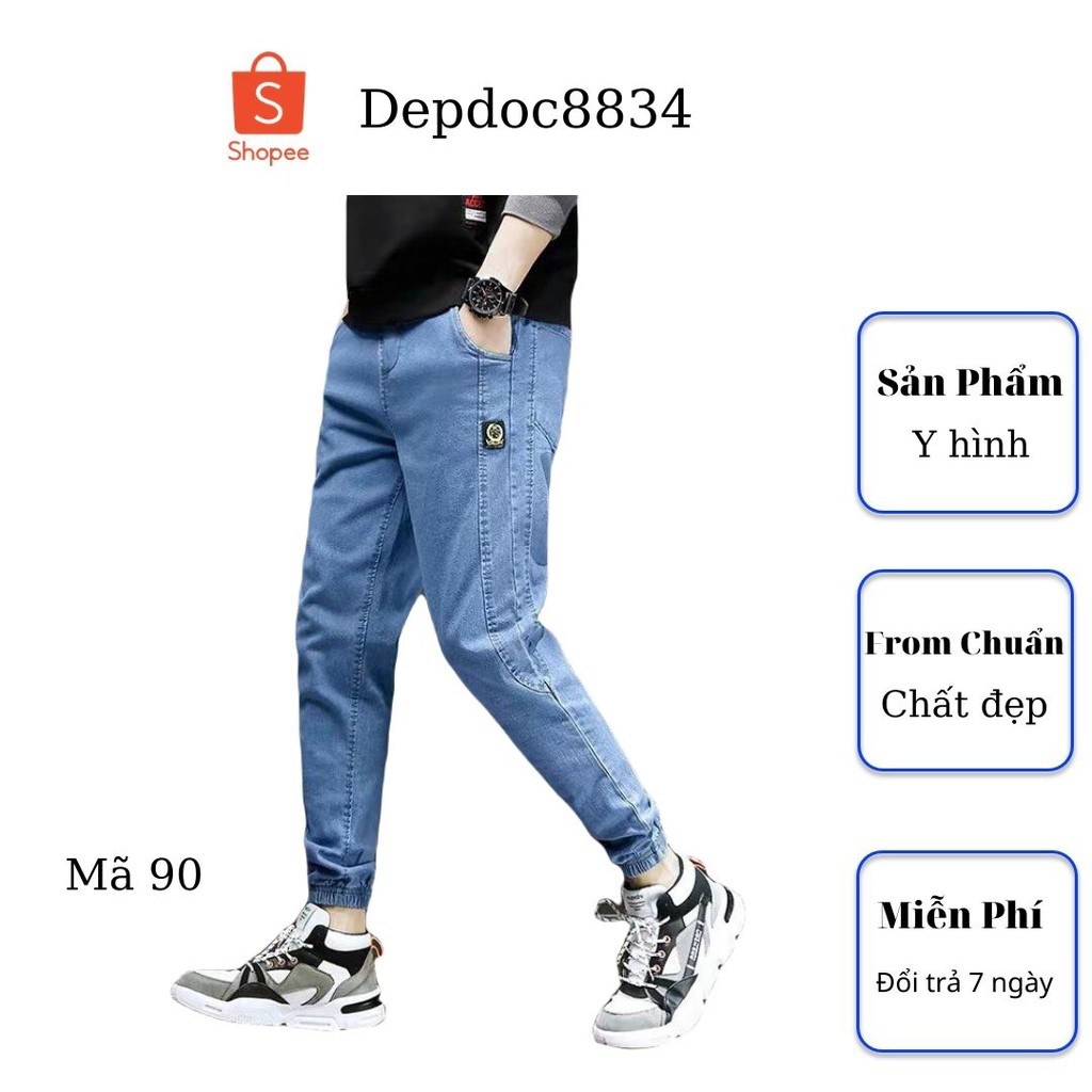 Quần jean nam cao cấp, chất liệu bò ( jean ) mềm mịn, from chuẩn, có nhiều mẫu đẹp mới đi kèm depdoc77