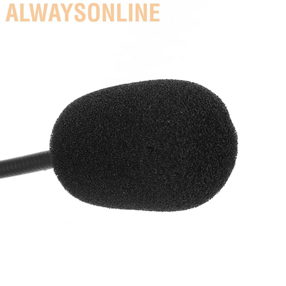Alwaysonline Stereo Game Headphones Noise Cancelling Adjustable Microphone Mute with Mic for PC Black Blue