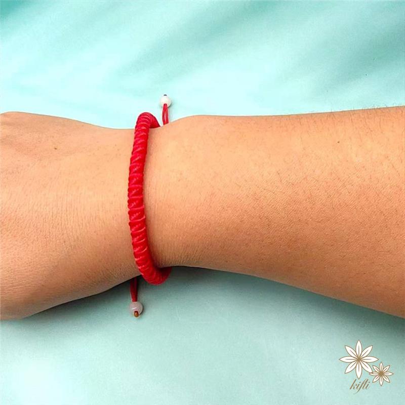 Vòng Tay Dây Bện Màu Đỏ Dùng Làm Quà Tặng