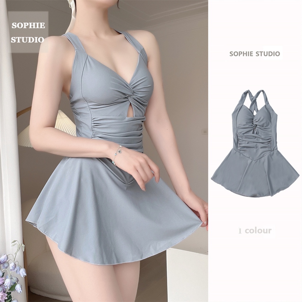 Bộ Đồ Bơi Một Mảnh Phong Cách Hàn Quốc Thời Trang Mùa Xuân Cho Nữ