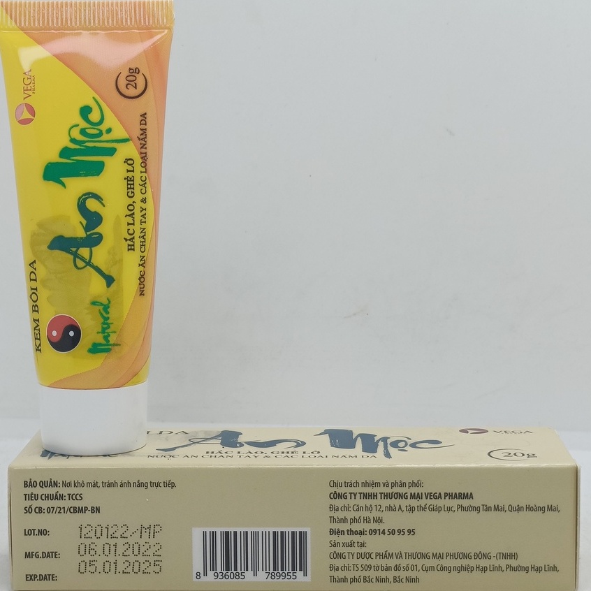 Kem bôi da An Mộc 20g - Nước ăn chân tay và các loại nấm da