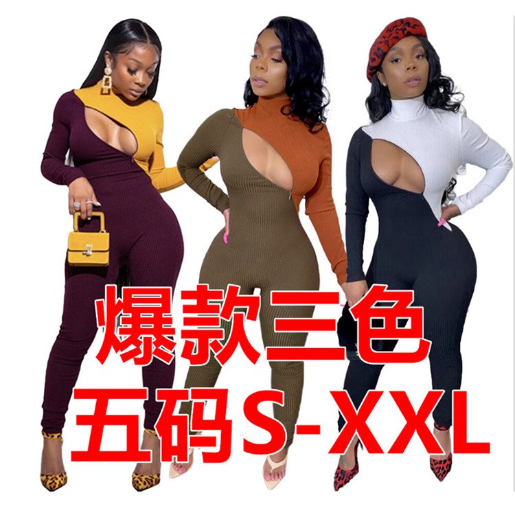 Áo liền quần Lụa Khóa Kéo Quyến Rũ Cho Nữ | BigBuy360 - bigbuy360.vn