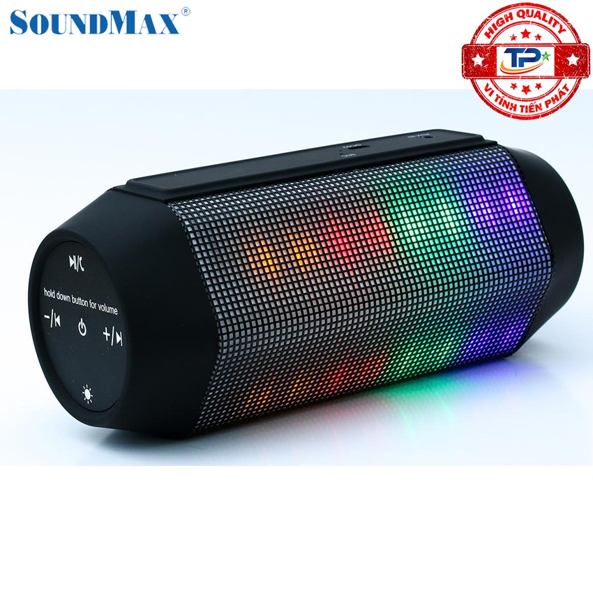 Loa bluetooth SoundMax R-600 đèn LED nhiều màu nhấp nháy theo điệu nhạc R600