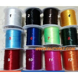 Dây cước thun lụa xỏ vòng hạt cuộn 10m