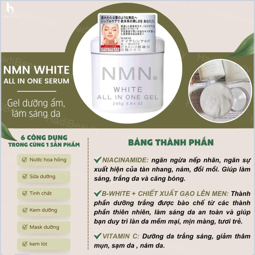 Kem dưỡng trắng da chống lão hóa NMN, gel dưỡng NMN white all in one, dưỡng da nâng cơ giảm nếp nhăn 245g 68o