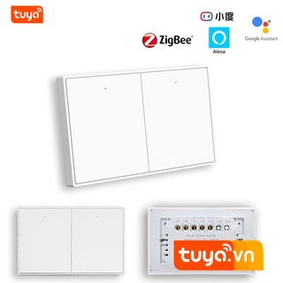 Công tắc cơ cao cấp không dây nguội zigbee hình chữ nhật tuya zigbeeus-kn