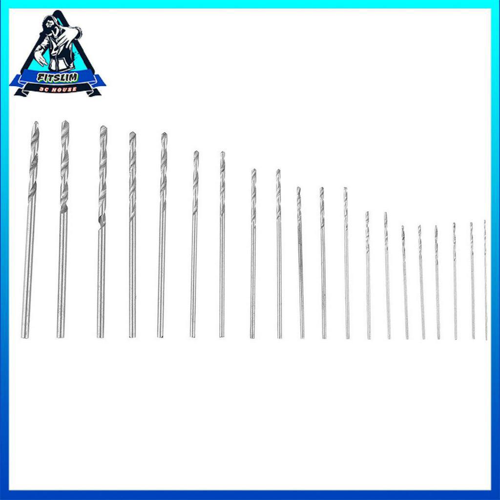 20 chiếc Mini HSS Công cụ điện gia công kim loại Bộ mũi khoan xoắn thép tốc độ cao