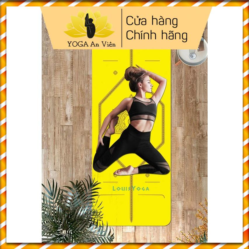 [Chính hãng] Thảm cao su định tuyến louis asana thấm hút mồ hôi tốt - Yoga An Viên