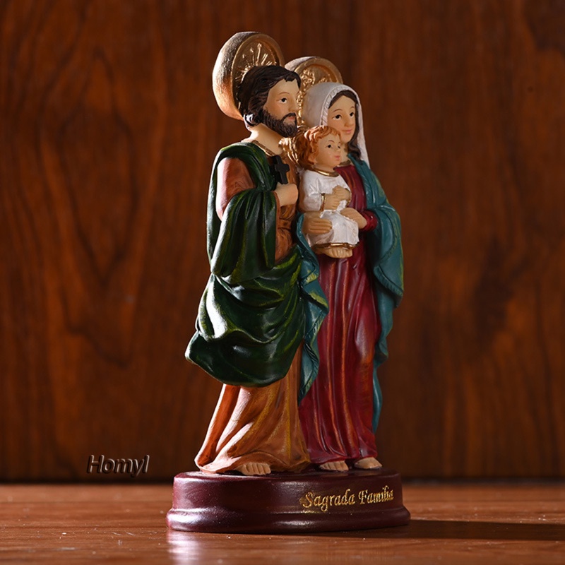 Tượng Chúa Jesus Mary Kích Thước 5.5 Inch Dùng Trang Trí