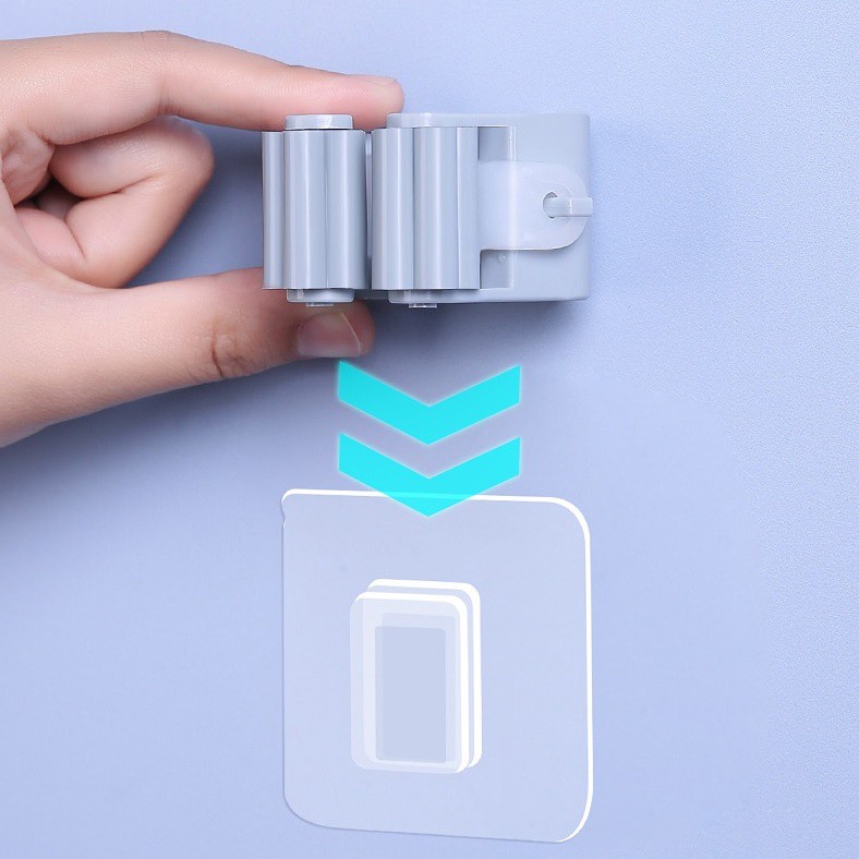 Móc Dán Tường Kẹp Chổi, Cây Lau Nhà Siêu Chịu Lực