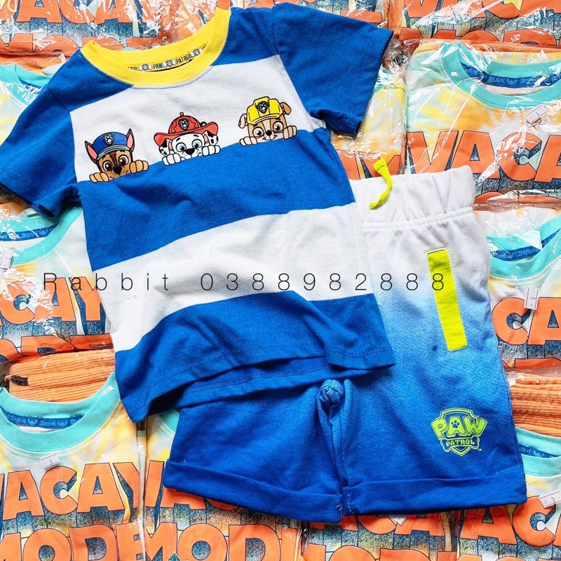 Bộ xanh cây dừa Wonderkids --HÀNG SALE KO ĐỔI TRẢ