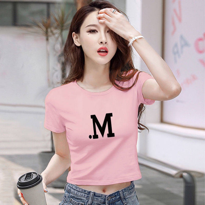 Áo Croptop Tay Ngắn Có Mũ Trùm Đầu Chất Liệu 95% Cotton Phong Cách Hàn Quốc Thời Trang Mùa Hè 2020 Mới Cho Nữ