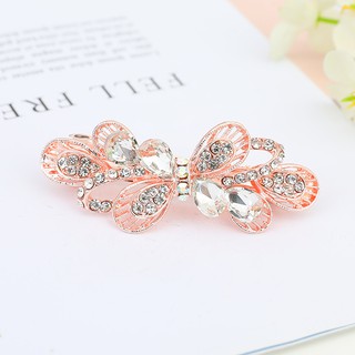 Kẹp tóc đính xoàn họa tiết bướm đơn hoa cao cấp