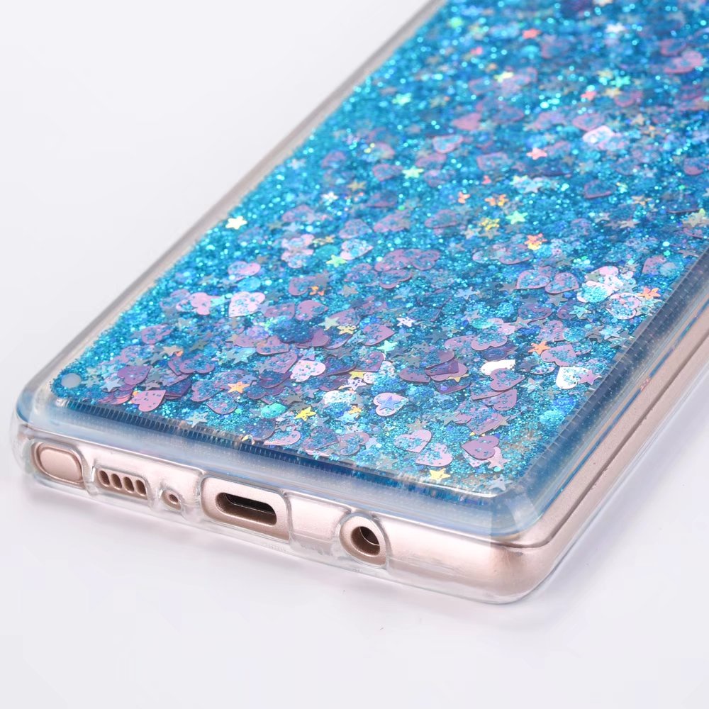 Ốp Điện Thoại TPU Mềm Trong Suốt Phối Kim Tuyến Nước Cho Samsung Galaxy S10 Plus S10E Note 8 J8 A8 Plus 2018