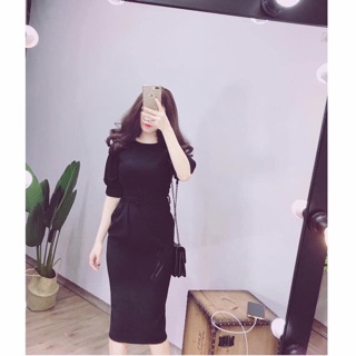 Váy vạt chéo đai Lưng