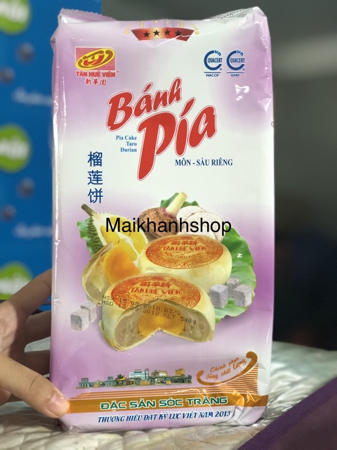 ✅ Bánh Pía Tân Huê Viên 4 Sao màu hồng