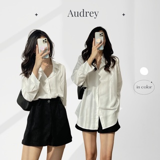 A7440 Áo sơ mi nữ form rộng AUDREY dài tay chất liệu cao cấp kiểu dáng trendy
